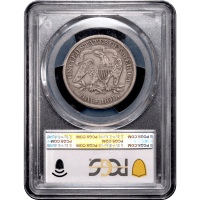 1873-CC Arrows Seated Liberty Half Dollar (50c) Reverse Slab Image