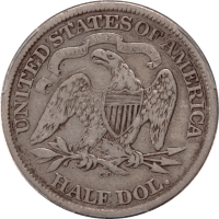 1873-CC Arrows Seated Liberty Half Dollar (50c) Reverse Image