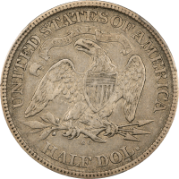 1873-CC Seated Liberty Half Dollar (50c) Arrows Reverse Image