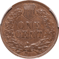 1873 Indian Cent (1c) Doubled Liberty REVERSE Image
