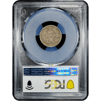 1873 Seated Liberty Dime (10c) Open 3 Reverse Slab Image