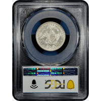1873 Seated Liberty Quarter (25c) Arrows SLAB Image