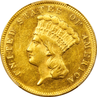 1874 Gold Three Dollars ($3) OBVERSE Image