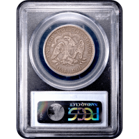 1875-CC Seated Liberty Half Dollar (50c) Reverse Slab Image