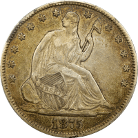 1875-CC Seated Liberty Half Dollar (50c) Obverse Image