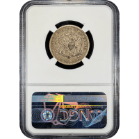 1875-CC Seated Liberty Quarter (25c) Reverse Slab Image