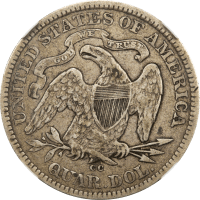 1875-CC Seated Liberty Quarter (25c) Reverse Image