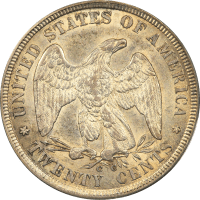 1875-CC Twenty Cents (20c) OGH REVERSE Image