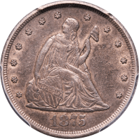 1875-CC Twenty Cents (20c) Obverse Image