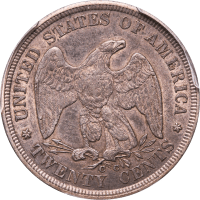 1875-CC Twenty Cents (20c) Reverse Image