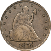 1875-CC Twenty Cents (20c) Obverse Image