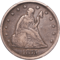 1875-CC Twenty Cents (20c) Obverse Image
