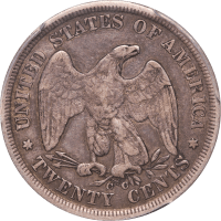 1875-CC Twenty Cents (20c) Reverse Image