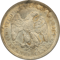 1875-S Twenty Cents (20c) OGH REVERSE Image