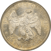 1875-S Twenty Cents (20c) OGH Reverse Image
