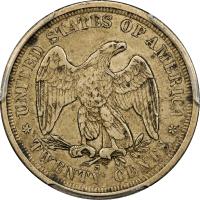 1875-S Twenty Cents (20c) REVERSE Image