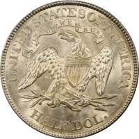 1875 Seated Liberty Half Dollar (50c) Reverse Image