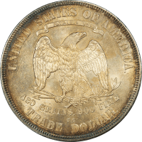 1876-CC Trade Dollar ($1) Doubled Die Reverse  Reverse Image