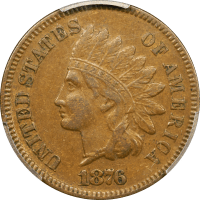 1876 Indian Cent (1c) OBVERSE Image