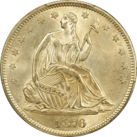 1876-S Seated Liberty Half Dollar (50c) Obverse Image