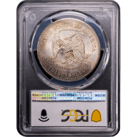 1876-S Trade Dollar (T$1) Chopmarked Reverse Slab Image
