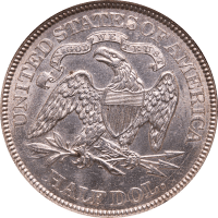 1876 Seated Liberty Half Dollar (50c) Reverse Image