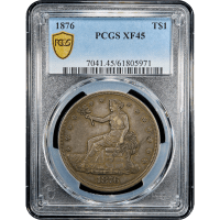 1876 Trade Dollar (T$1) SLAB Image