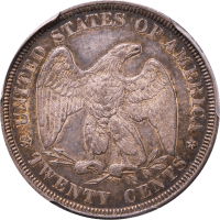 1876 Twenty Cents (20c) Reverse Image