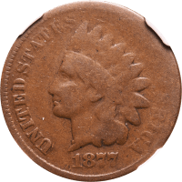 1877 Indian Cent (1c) Obverse Image