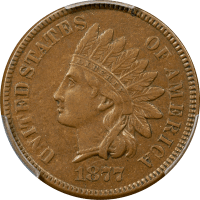 1877 Indian Cent (1c) Obverse Image
