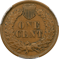 1877 Indian Cent (1c) REVERSE Image
