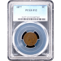 1877 Indian Cent (1c) Obverse Slab Image