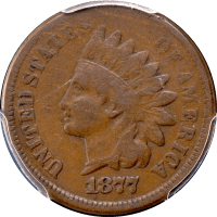 1877 Indian Cent (1c) Obverse Image