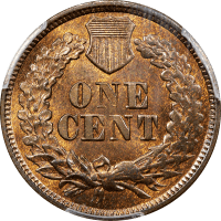 1877 Indian Cent (1c) REVERSE Image
