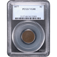1877 Indian Cent (1c) Obverse Slab Image
