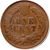1877 Indian Cent (1c) Reverse Image