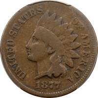 1877 Indian Cent (1c) OBVERSE Image