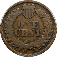 1877 Indian Cent (1c) REVERSE Image