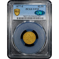 1877-S Liberty Gold Quarter Eagle ($2.50) SLAB Image