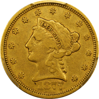 1877-S Liberty Gold Quarter Eagle ($2.50) OBVERSE Image