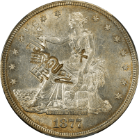 1877-S Trade Dollar ($1) Chopmarked OBVERSE Image