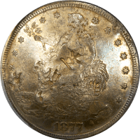 1877-S Trade Dollar (T$1) Chopmarked OBVERSE Image