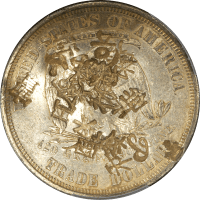 1877-S Trade Dollar (T$1) Chopmarked REVERSE Image