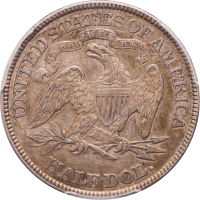 1877 Seated Liberty Half Dollar (50c) Reverse Image