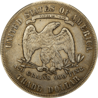 1877 Trade Dollar (T$1) Reverse Image