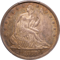 1877/6 Seated Liberty Half Dollar (50c) Obverse Image