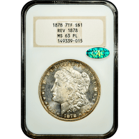 1878 7TF Morgan Dollar ($1) Reverse of 1878 Obverse Slab Image