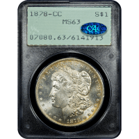 1878-CC Morgan Dollar ($1) Rattler Obverse Slab Image