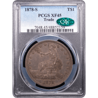 1878-S Trade Dollar (T$1) Obverse Slab Image