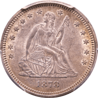 1878 Seated Liberty Quarter (25c) Obverse Image